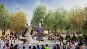 Render de la reforma integral del parc de Can Dragó