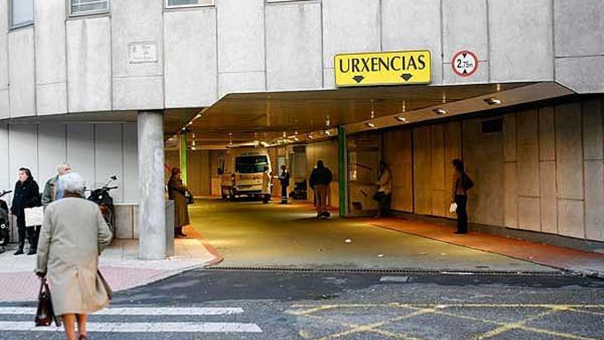 Entrada al servicio de Urgencias del hospital Xeral de Vigo.