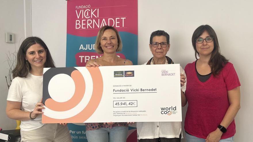 Els clients de Bonpreu i Esclat donen 45.941 euros a la Fundació Vicki Bernadet