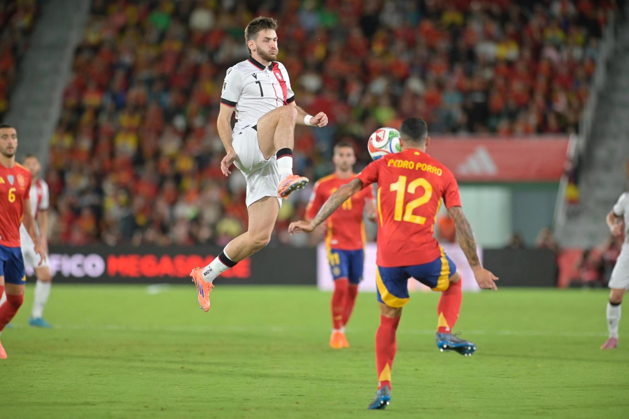 España - Georgia, en imágenes