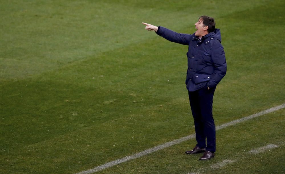 Las mejores fotografías del partido del conjunto celeste en el Vicente Calderón