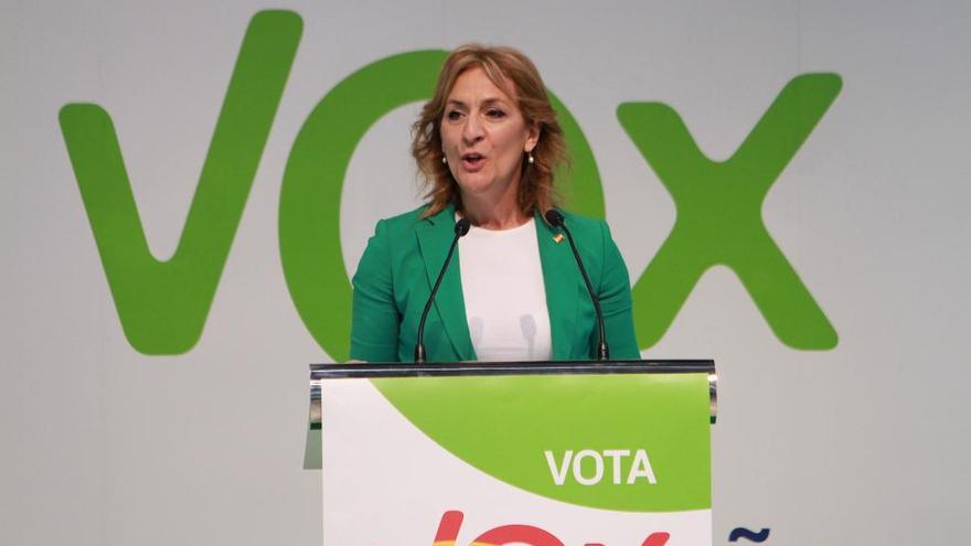 La candidata de Vox al Congreso por Ourense, Begoña Conde. // I. Osorio