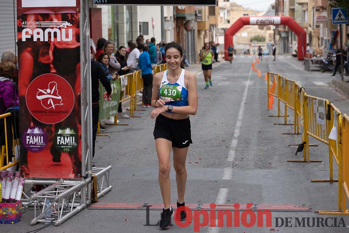 Carrera Popular Urbana y de la Mujer de Moratalla ‘La Villa, premio Marín Giménez (línea de meta)