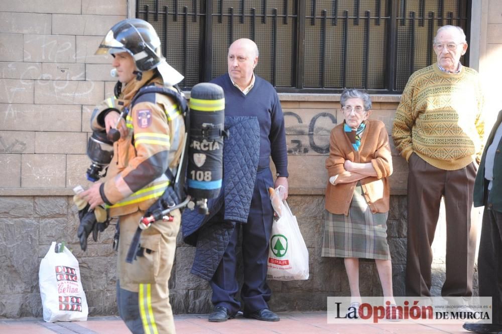 Incendio en un piso en San Andrés