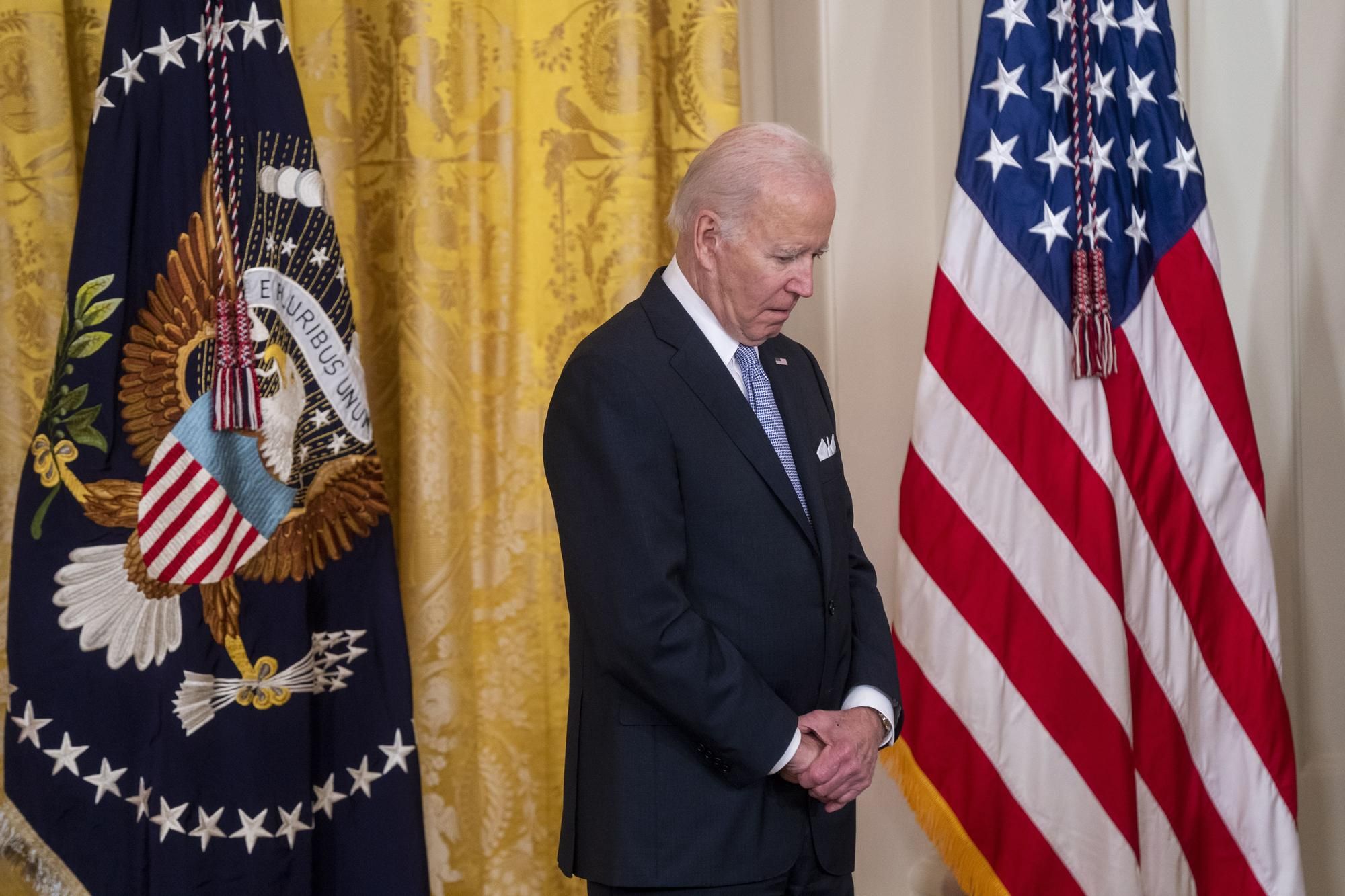 El presidente de Estados Unidos, Joe Biden, en una ceremonia en la Casa Blanca