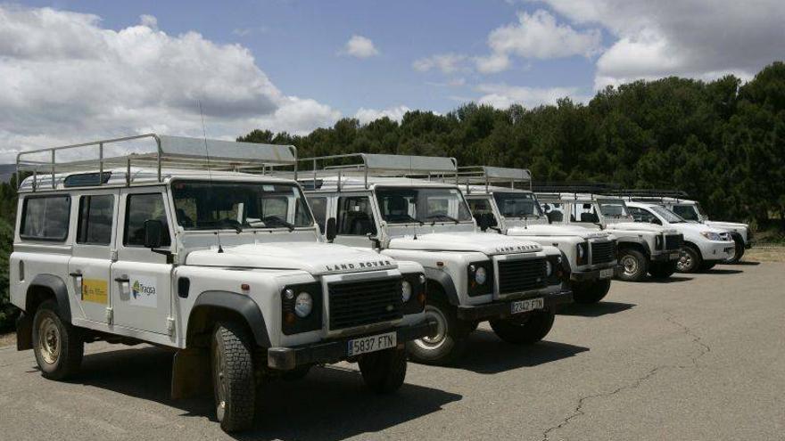 Los forestales denuncian las carencias de su flota de vehículos