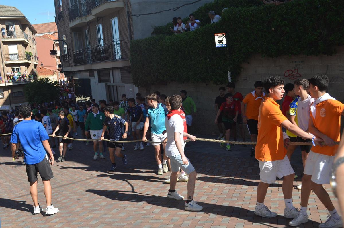 La carrera del Torito del Alba "Ganadora", de Benavente, en imágenes