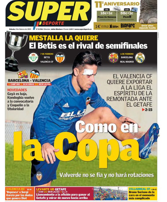 Portada SUPERDEPORTE sábado 2 de febrero de 2019