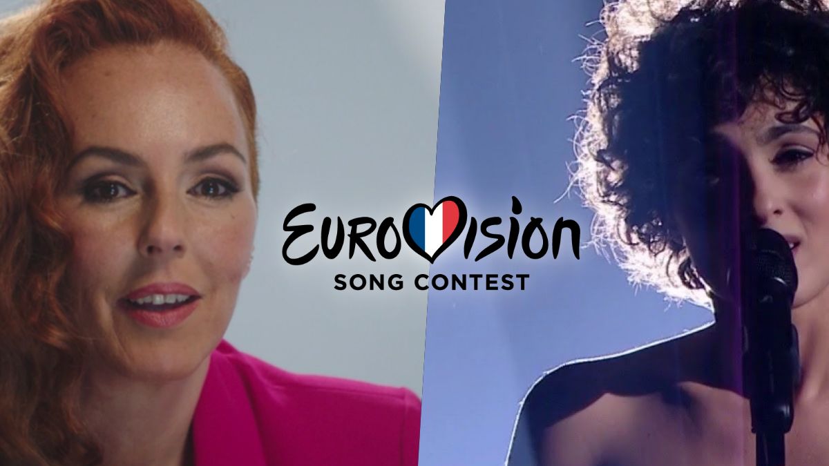 Rocío Carrasco y Barbara Pravi interpretando ’Voilà’ en ’Eurovision France: C’est vous qui décidez'