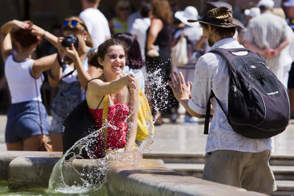 Finde de fuerte calor en Valencia