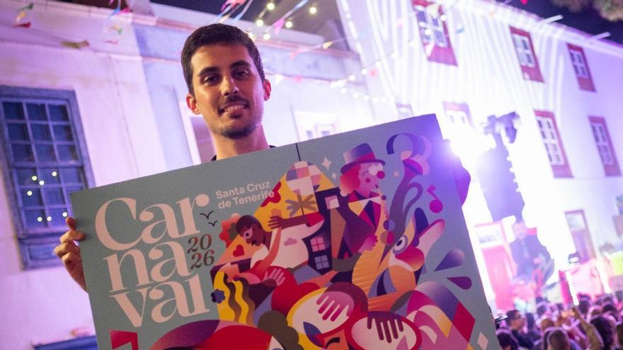 Héctor Expósito gana a la quinta el cartel anunciador del Carnaval de Santa Cruz de Tenerife 2026