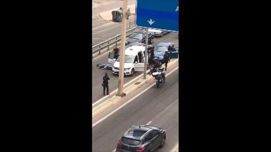 Espectacular persecución policial y arresto en Cartagena