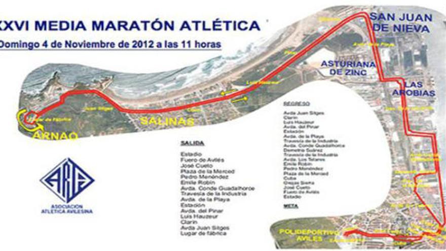 La media maratón de Avilés será el 4 de noviembre