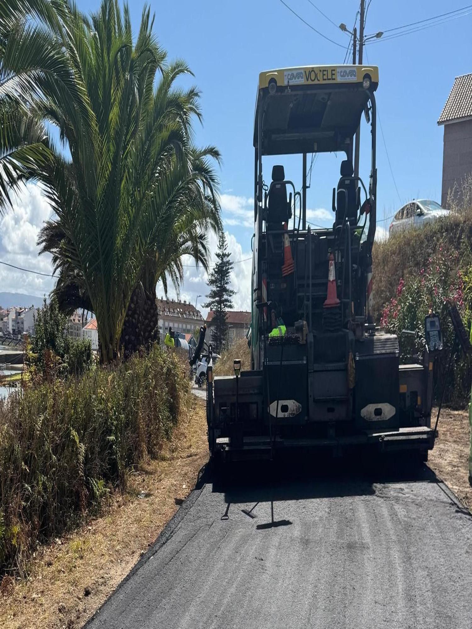 Inicio de los trabajos en la calle As Rubas de A Illa.