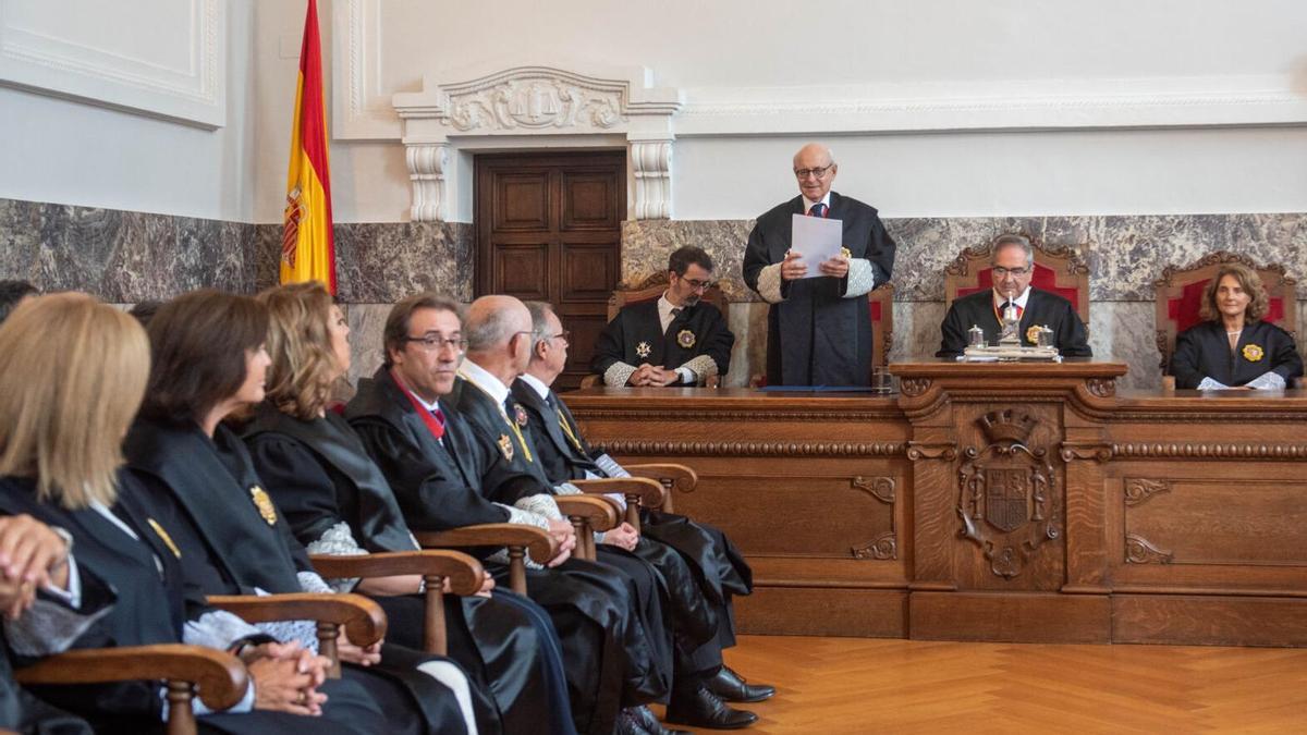 Acto de apertura en el TSXG del nuevo año judicial en Galicia.