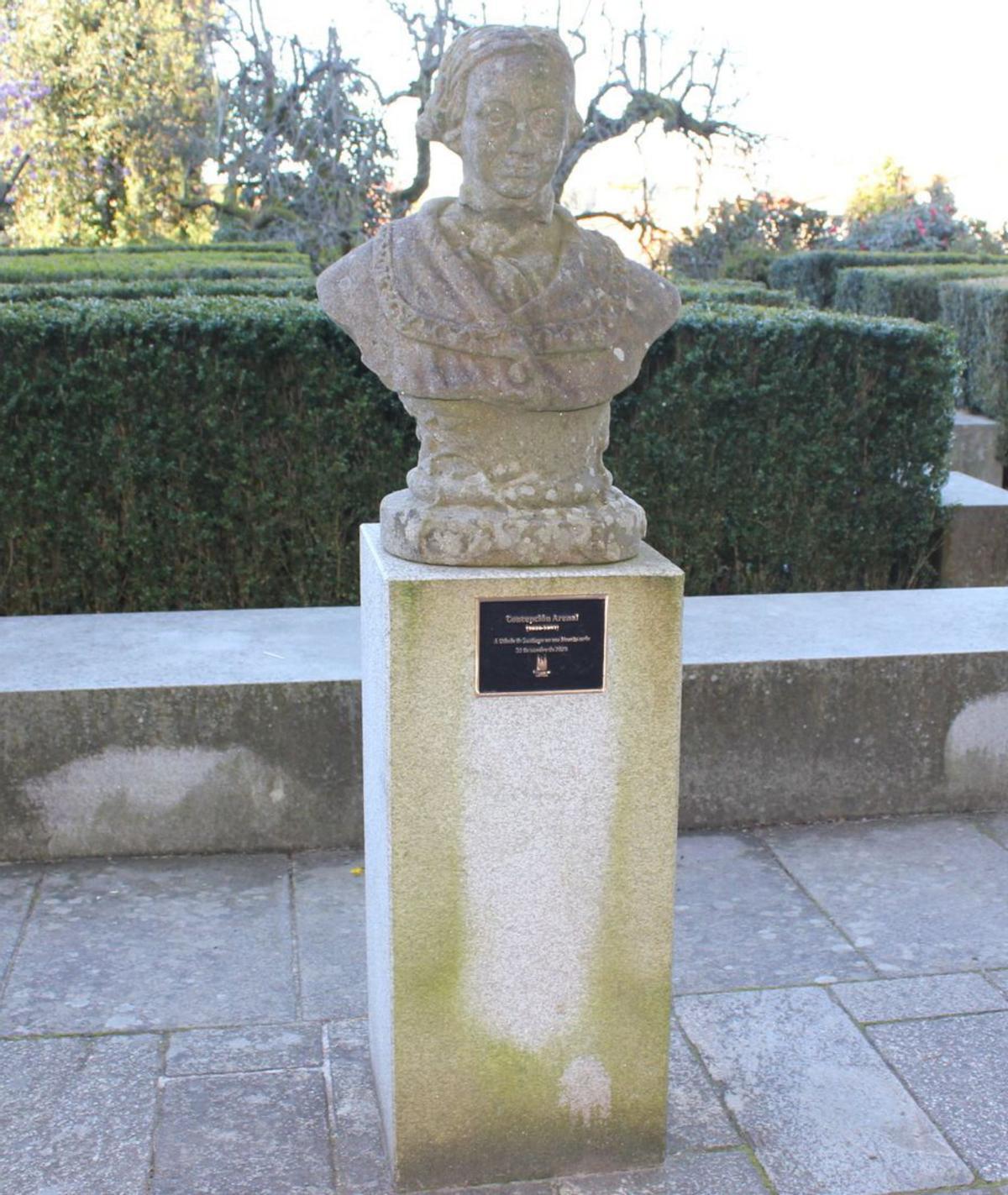 Busto de Concepción Arenal, situado orixinalmente na Alameda / cedida