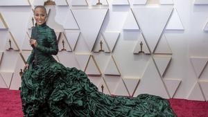 Jada Pinkett-Smith, en la alfombra roja de los Óscar.