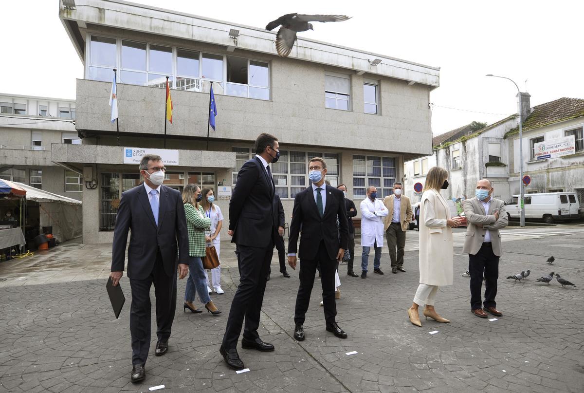 Feijóo y López presentaron el año pasado el plan de modernización de la residencia.