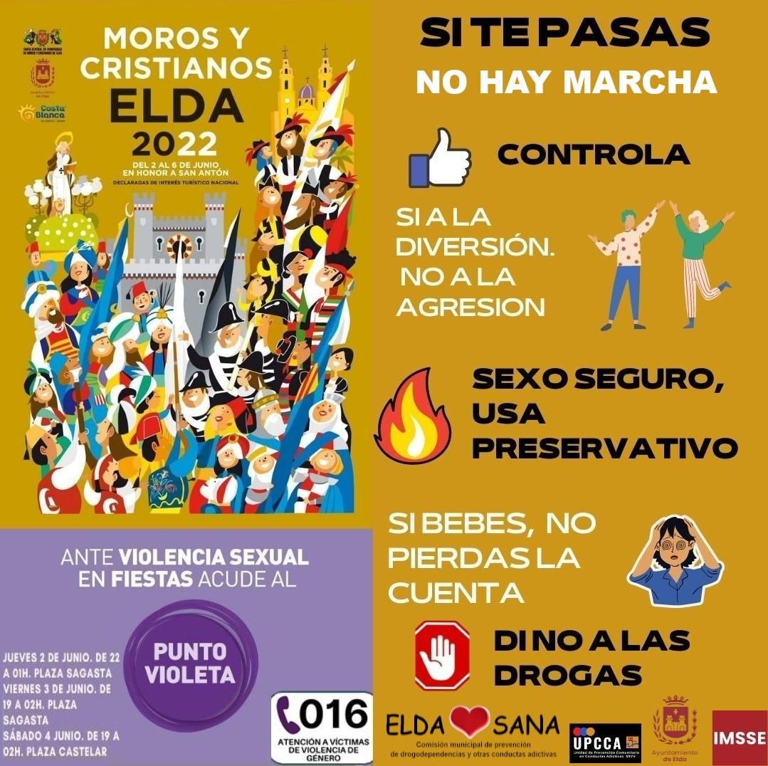 El cartel anunciador de las campañas municipales durante las fiestas de Moros y Cristianos de este año.