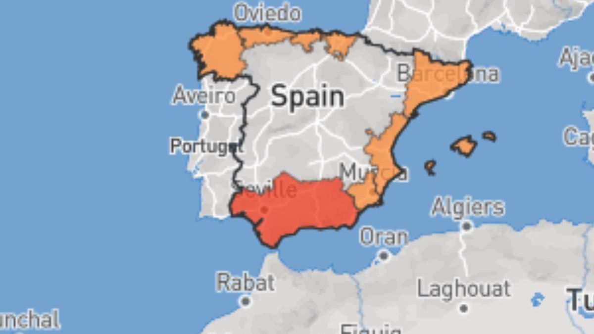 Mapa riesgo de Tsunami España