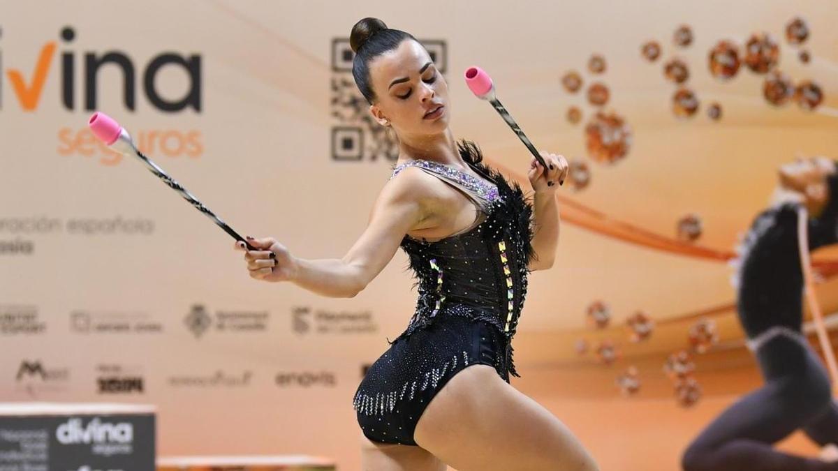 Martina Simón durante una competición en 2024