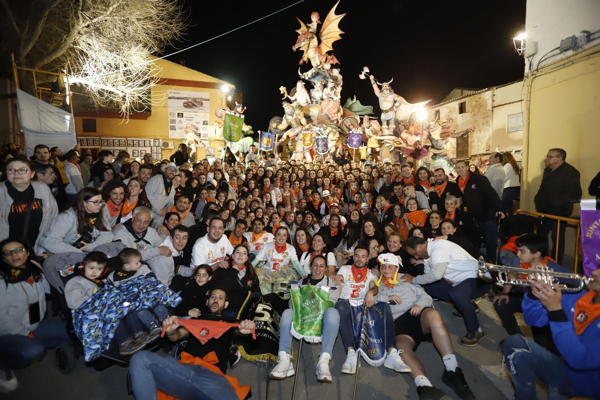 Así se han festejado los grandes premios en las Fallas de Xàtiva