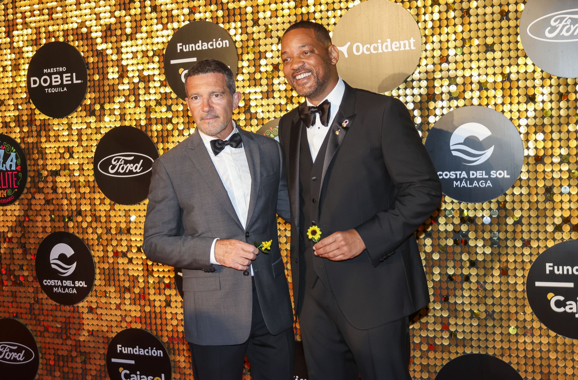 Will Smith y Antonio Banderas en la gala benéfica de Starlite