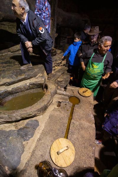 Elaboración de aceite en el molino de Latedo