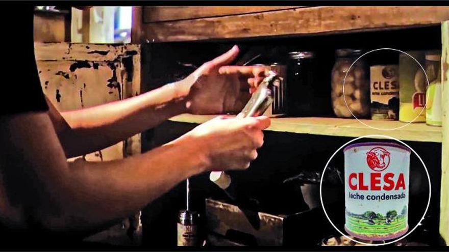 Escena de la película ‘Indiana Jones y el Dial del Destino’ en la que aparece la histórica lata de leche Clesa, a la derecha.  | // LOC