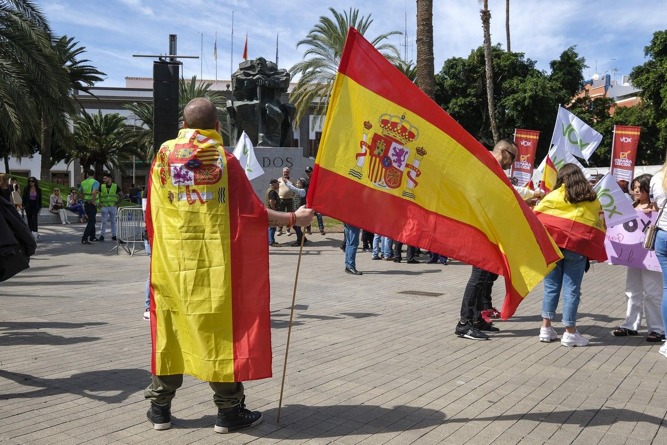 Mitin del presidente de VOX, Santiago Abascal, en Las Palmas de Gran Canaria