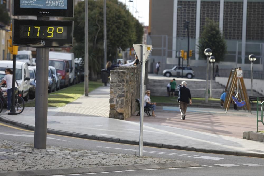 Día de calor en Gijón