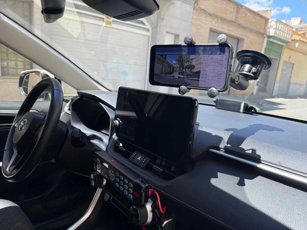 Camara móvil con lector OCR control en patrulla.
