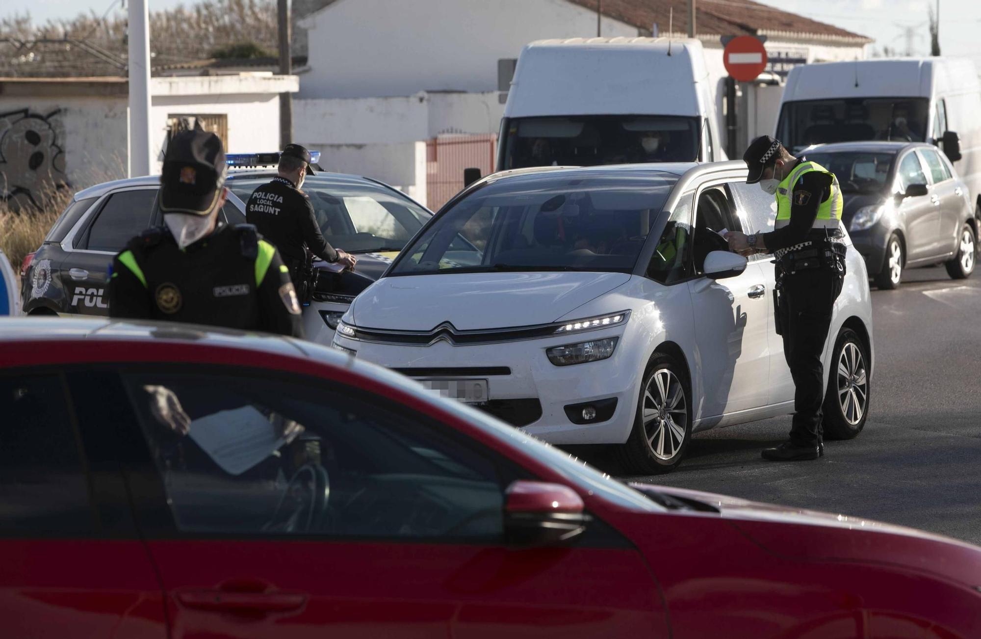 Tercer fin de semana de cierre perimetral en Sagunto