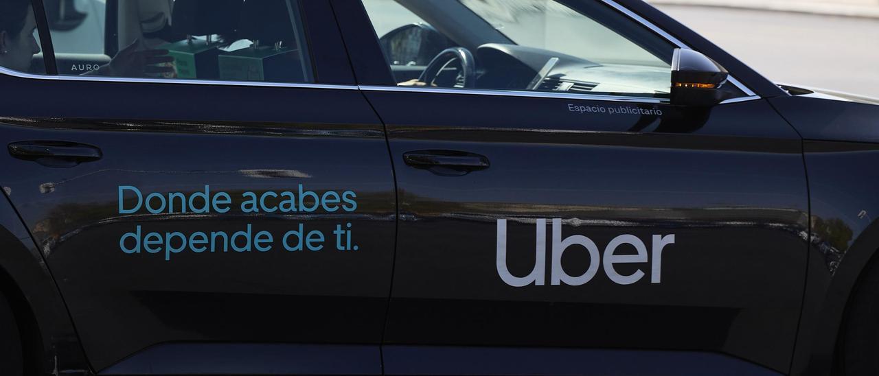 Imagen de archivo de un vehículo de Uber.