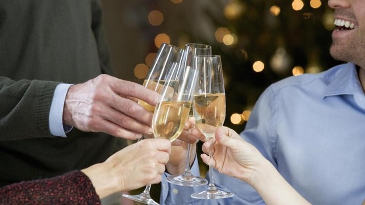 Brindis navideño.