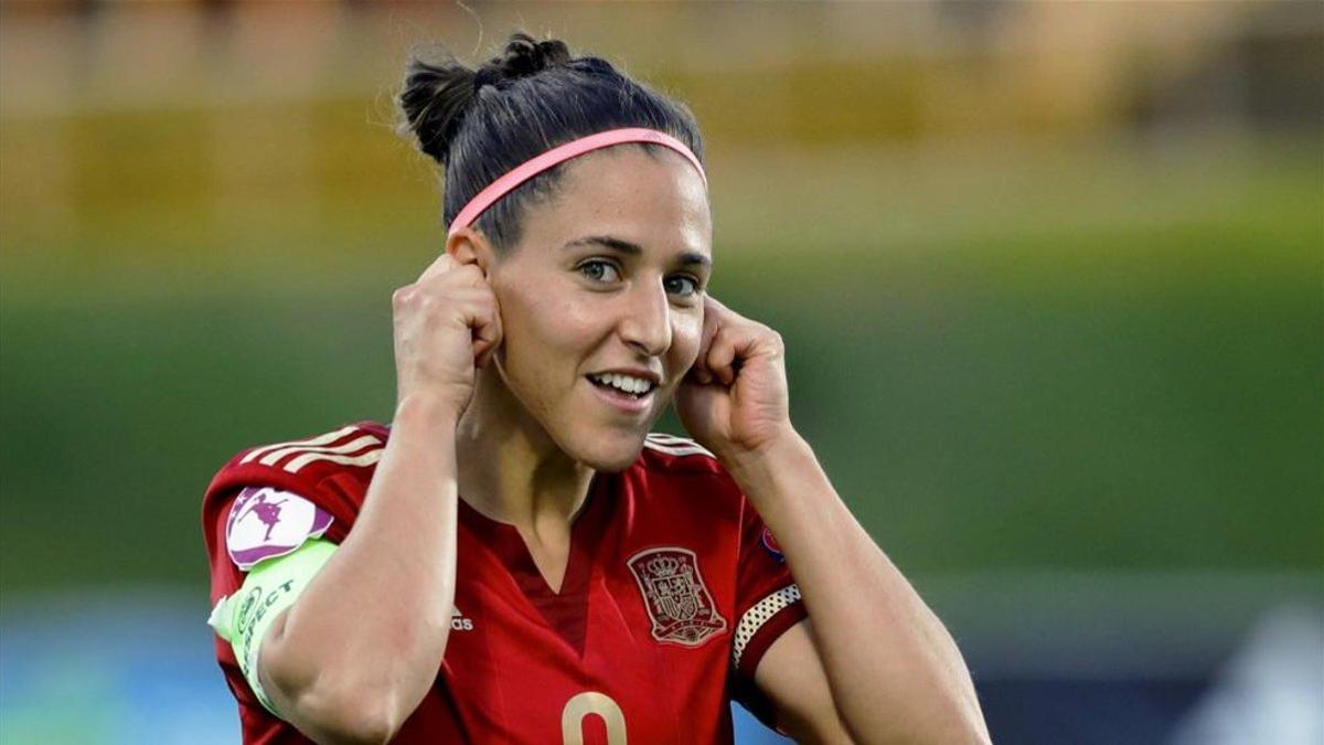 Vero Boquete, en un encuentro con la selección española