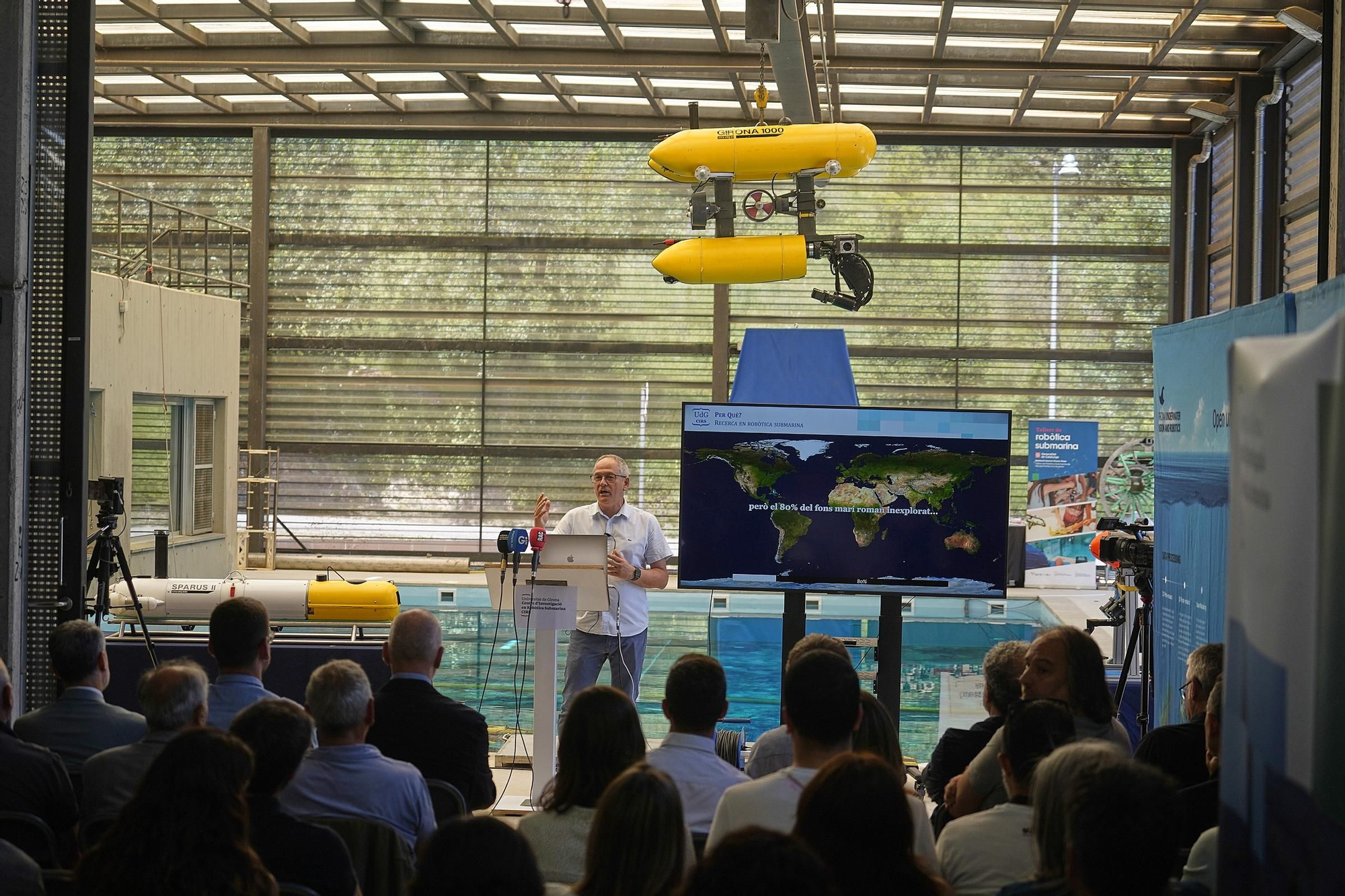 Les fotos de la nova piscina de proves del centre de robòtica submarina de la UdG