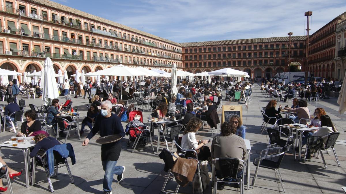 Imagen de la plaza de La Corredera de Córdoba.