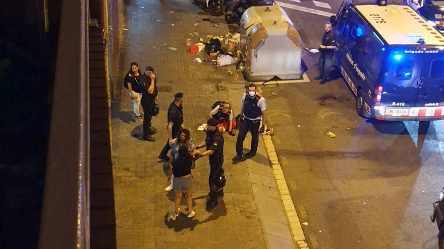 Pelea en el barrio de la Bordeta.