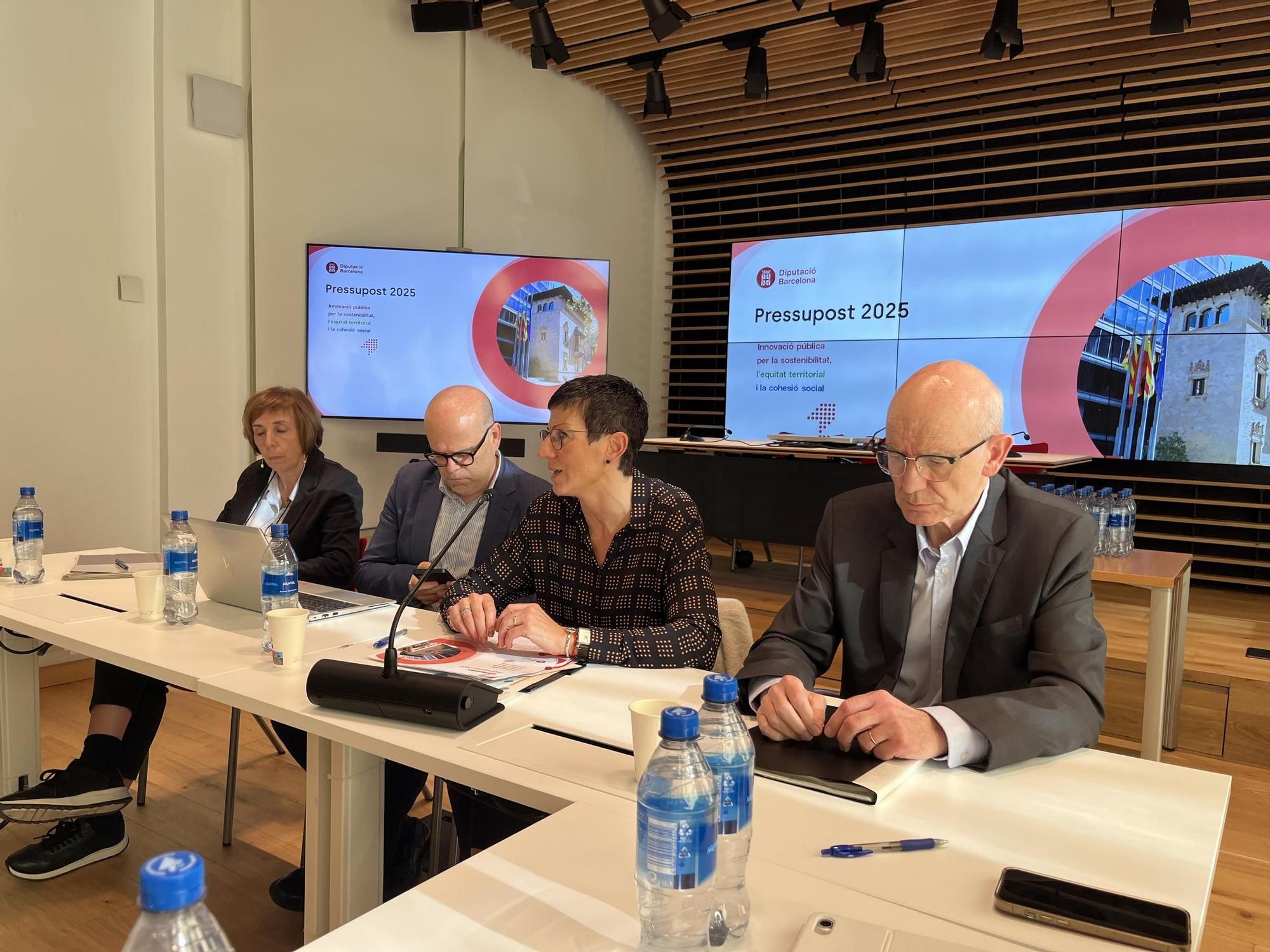 Presentación del Presupuesto 2025 de la Diputación de Barcelona.