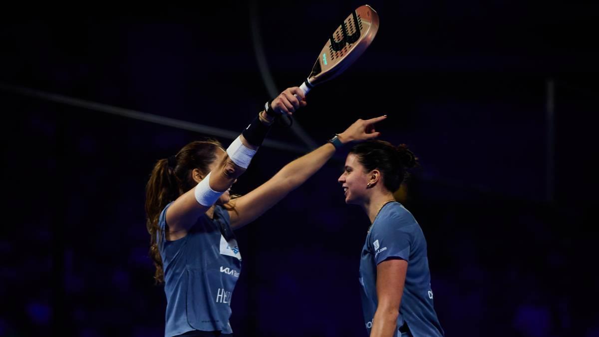 La celebración de Gemma y Delfi tras alcanzar la final