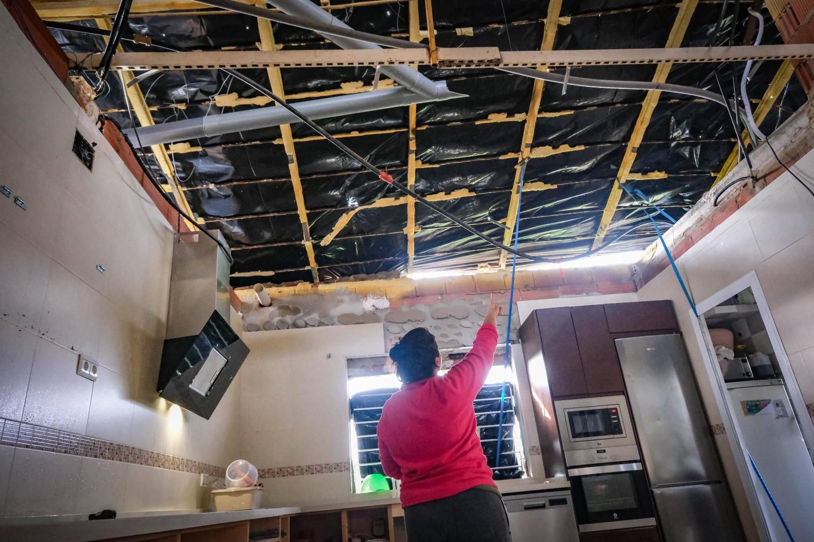 La huella de la borrasca Irene en Badajoz