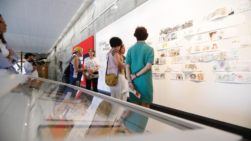Dibujantes aragoneses y franceses celebran con una exposición ‘El Goya que nos une’ en Zaragoza