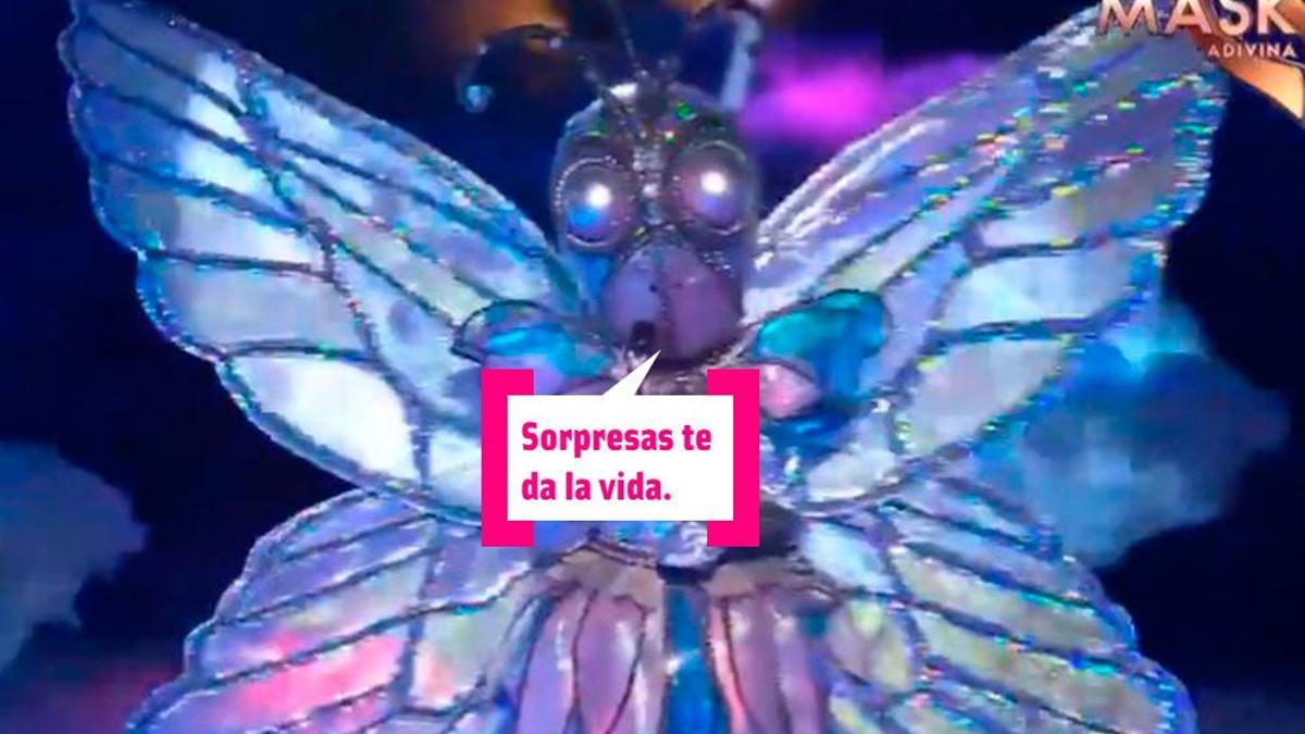 La mariposa de 'Mask Singer', pillada por sus sandalias con calcetines