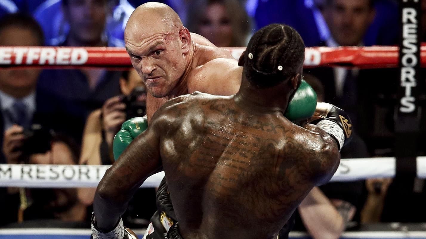 Tyson Fury, en su victoria ante Deontay Wilder