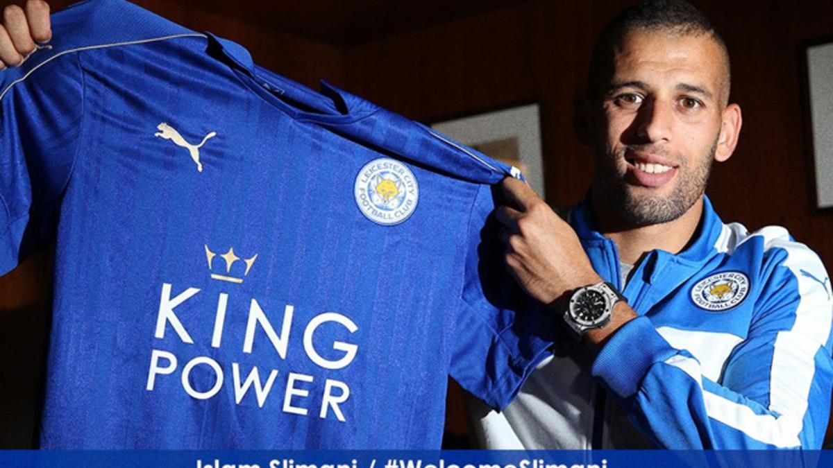 Slimani, nuevo jugador del Leicester