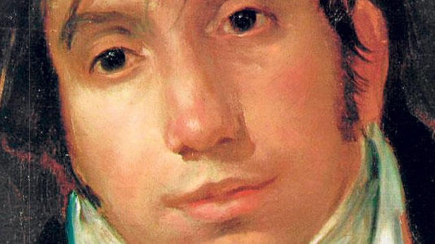 Detalle del retrato de Bartolomé Sureda Miserol pintado por Francisco de Goya.