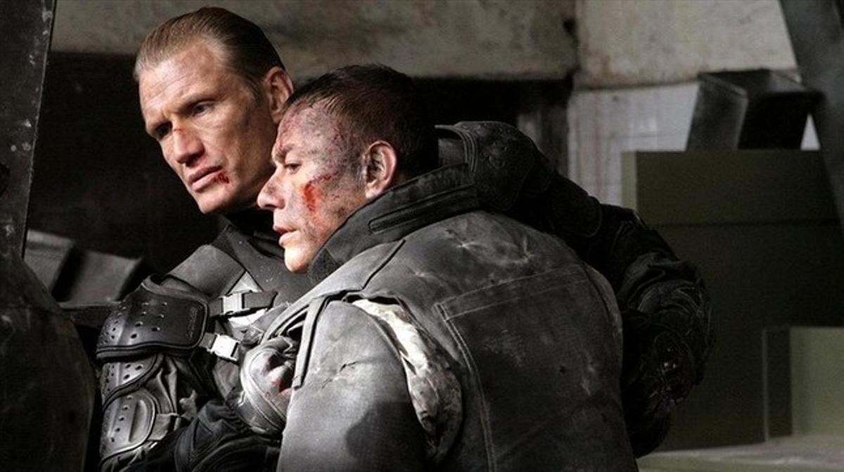 Dolph Lundgren i Jean Claude Van Damme, soldats universals. Dolph Lundgren i Jean Claude Van Damme, soldats universals.