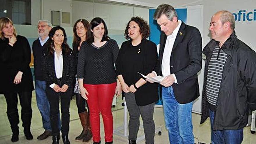 Un moment de la inauguració de l&#039;Oficina Jove, ubicada al Casal de Cultura i Joventut de Solsona