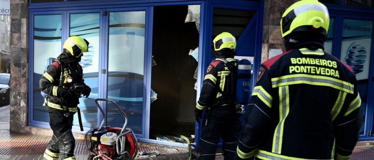 Efectivos de Bomberos, en una intervención.